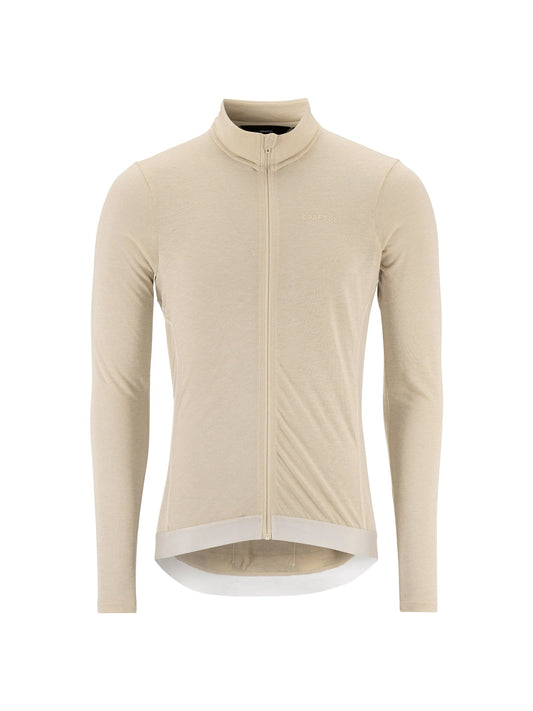 Craft SubZ Wool LS Jersey Herren in Sand meliert, Vorderansicht