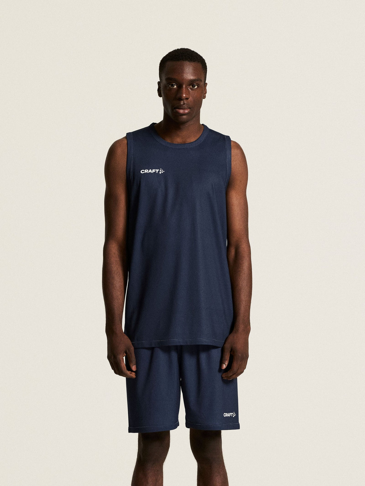 Craft Basket 2.0 Reversible Singlet Herren in Navy/Weiss, Detailansicht