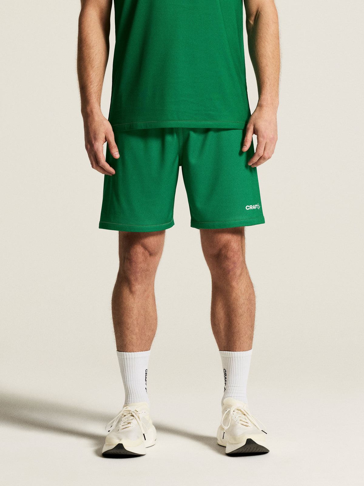 Craft Basket 2.0 Reversible Shorts Herren in Grün/Weiss, Detailansicht