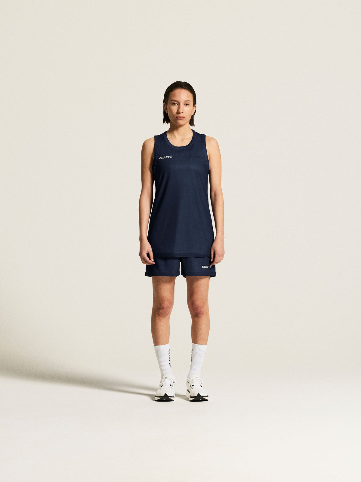 Craft Basket 2.0 Reversible Shorts Damen in Navy/Weiss, Detailansicht