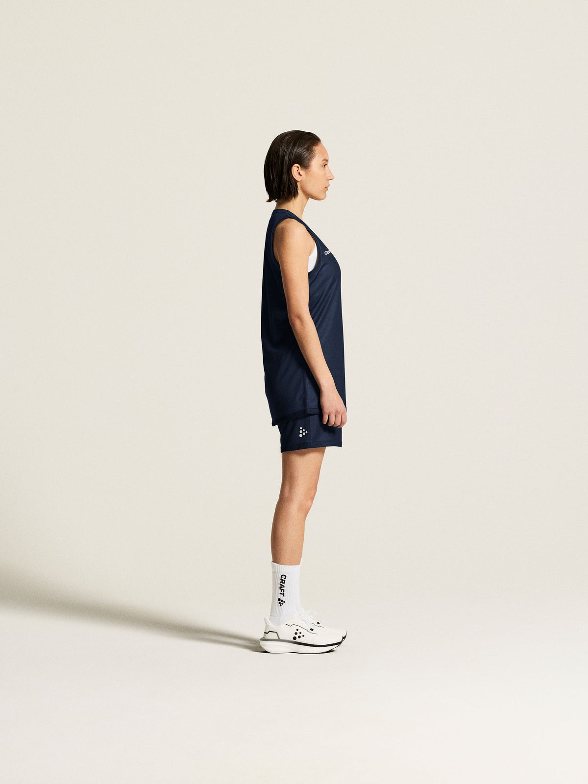 Craft Basket 2.0 Reversible Shorts Damen in Navy/Weiss, Detailansicht