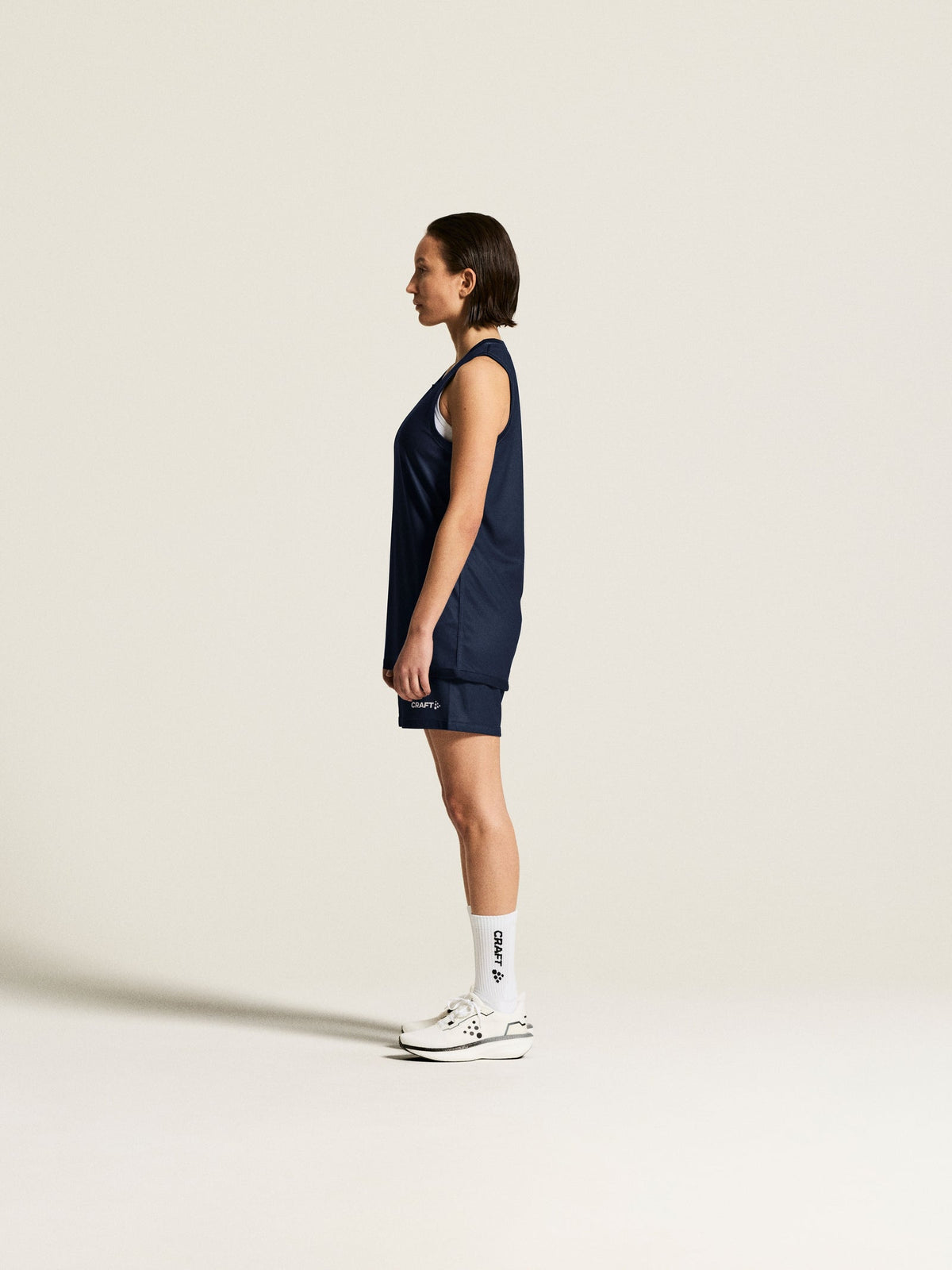Craft Basket 2.0 Reversible Shorts Damen in Navy/Weiss, Detailansicht