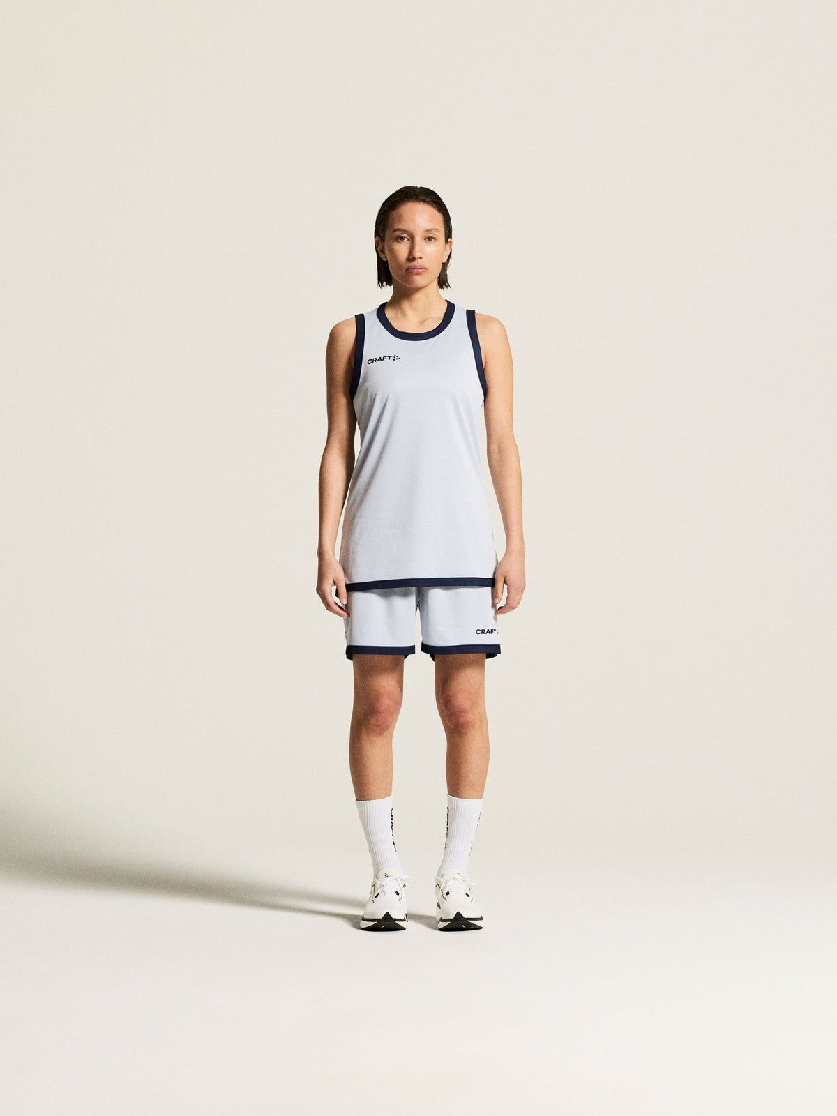 Craft Basket 2.0 Reversible Shorts Damen in Navy/Weiss, Detailansicht