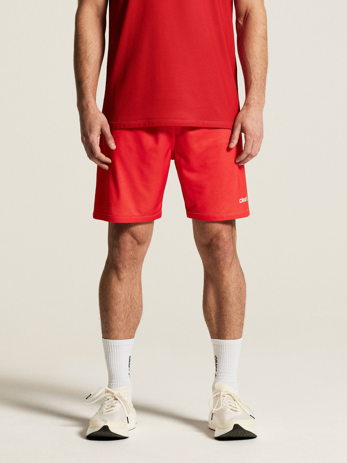 Craft Basket 2.0 Reversible Shorts Junior in Rot/Weiss, Detailansicht