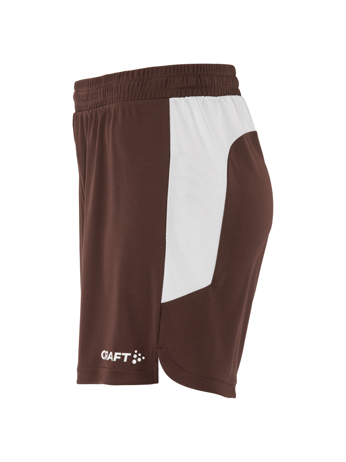 Craft Basket 2.0 Shorts Contrast Damen in Braun/Weiss, Seitenansicht links