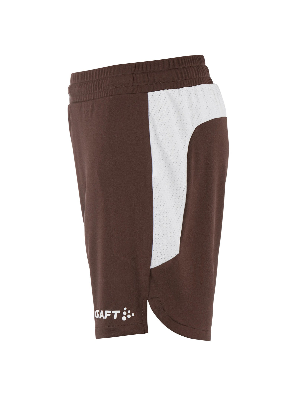 Craft Basket 2.0 Shorts Contrast Junior in Braun/Weiss, Seitenansicht links