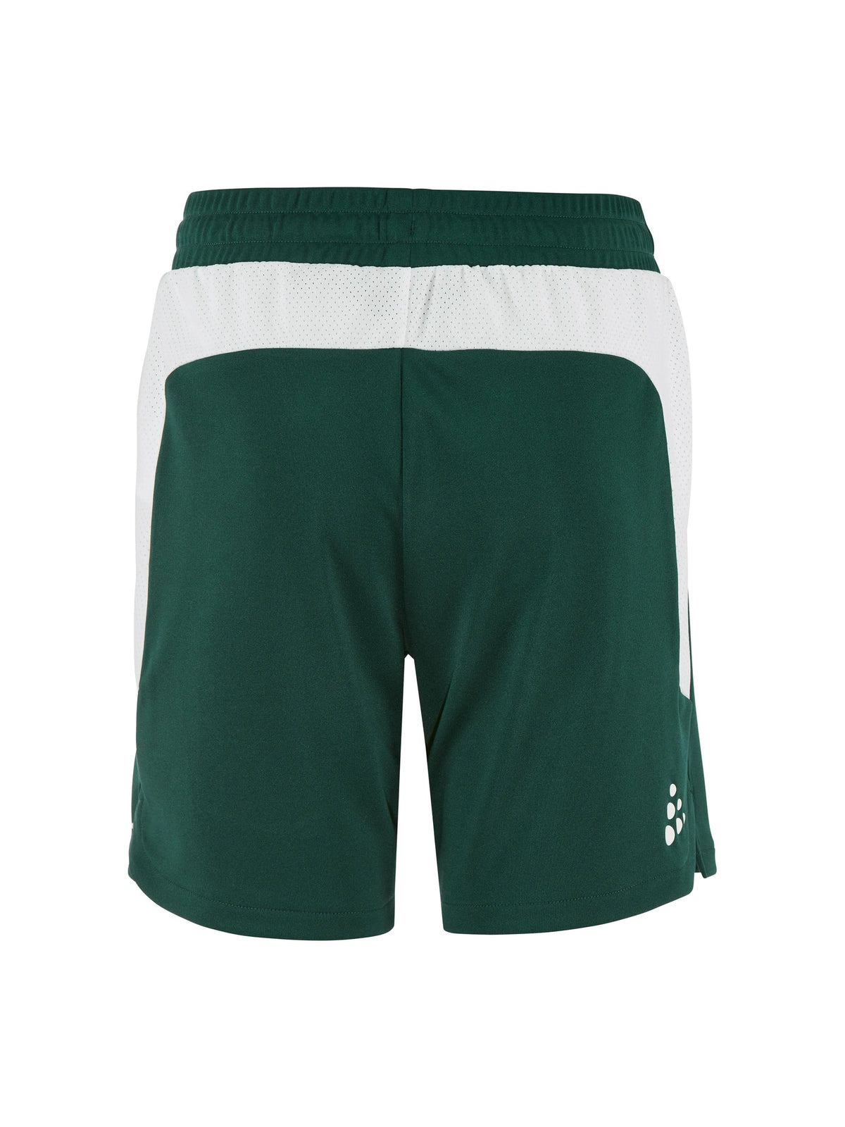 Craft Basket 2.0 Shorts Contrast Junior in Dunkelgrün/Weiss, Rückansicht