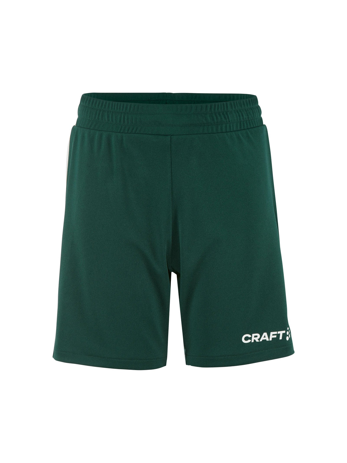 Craft Basket 2.0 Shorts Contrast Junior in Dunkelgrün/Weiss, Vorderansicht