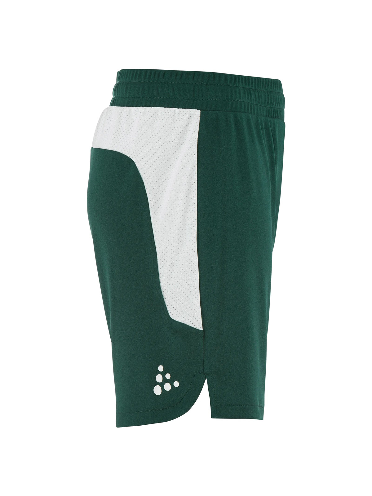 Craft Basket 2.0 Shorts Contrast Junior in Dunkelgrün/Weiss, Seitenansicht rechts