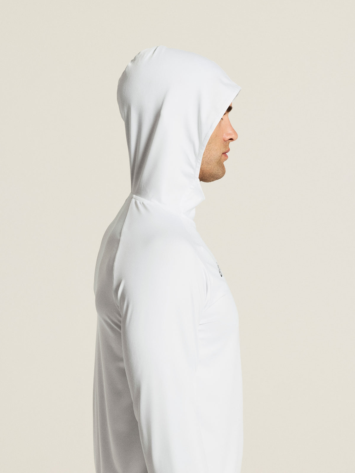 Craft Ability Long Sleeve Hood Herren in Weiss, Detailansicht