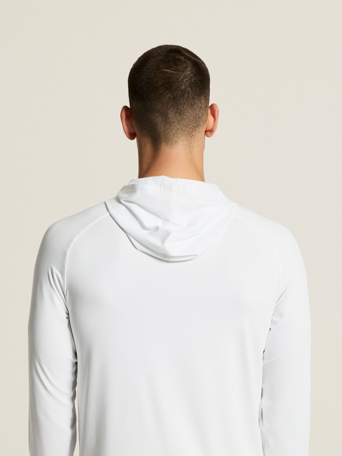 Craft Ability Long Sleeve Hood Herren in Weiss, Detailansicht