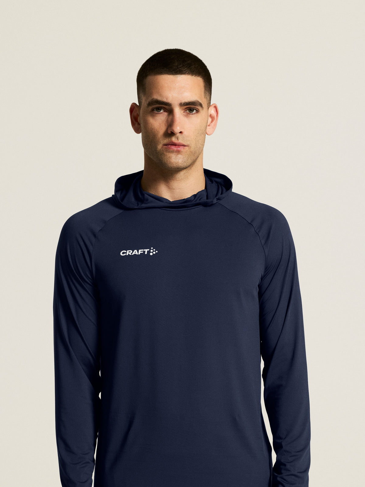 Craft Ability Long Sleeve Hood Herren in Navy, Detailansicht