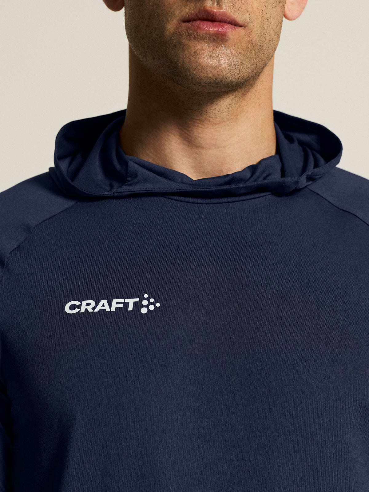 Craft Ability Long Sleeve Hood Herren in Navy, Detailansicht