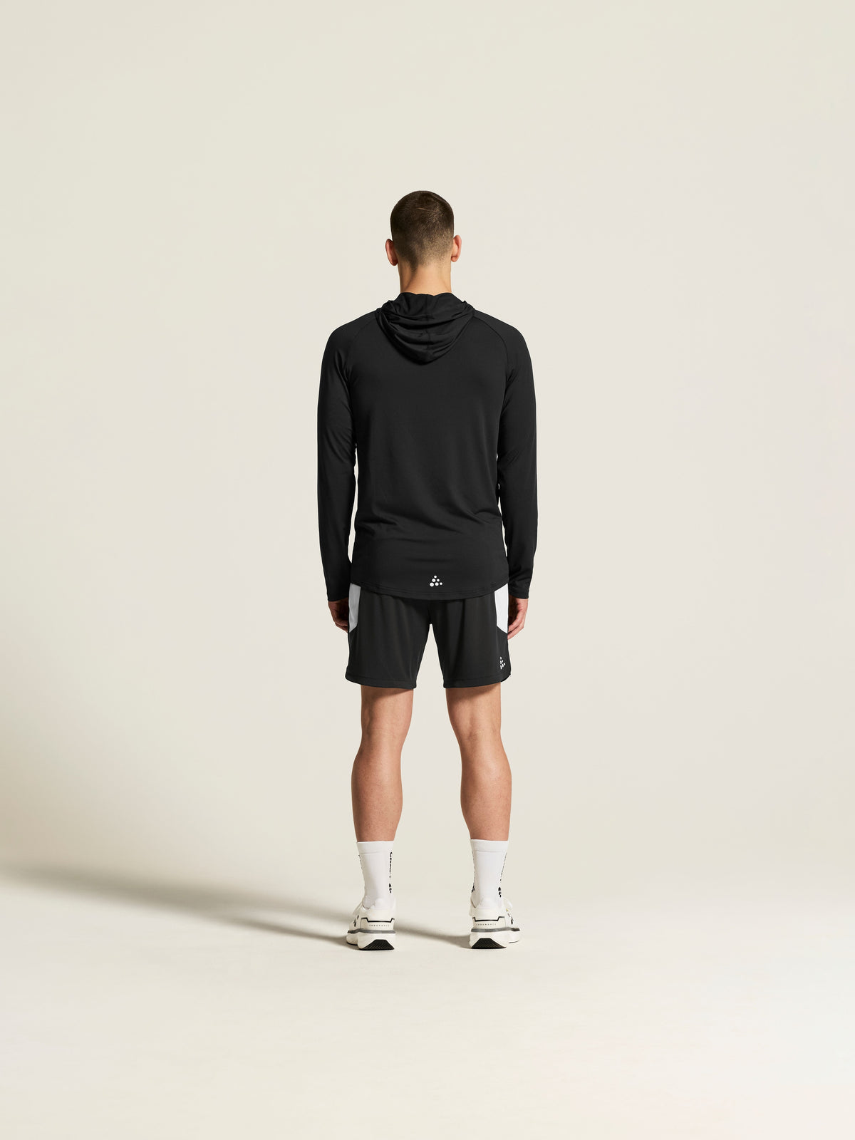 Craft Ability Long Sleeve Hood Herren in Schwarz, Detailansicht