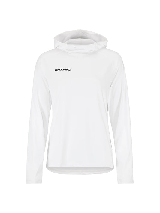 Craft Ability Long Sleeve Hood Damen in Weiss, Vorderansicht