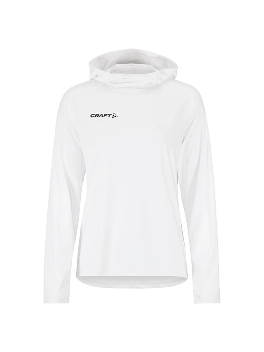 Craft Ability Long Sleeve Hood Damen in Weiss, Vorderansicht