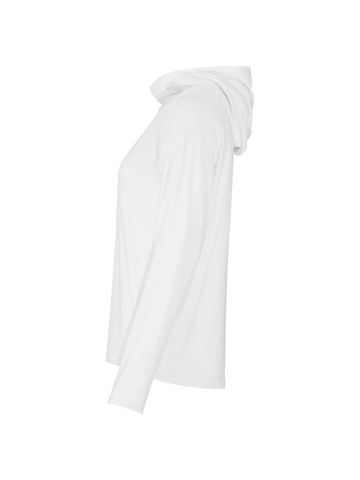 Craft Ability Long Sleeve Hood Damen in Weiss, Seitenansicht links