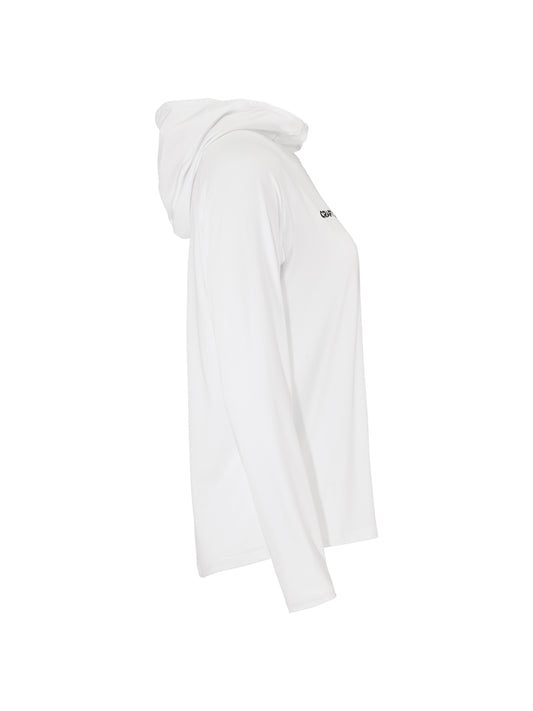 Craft Ability Long Sleeve Hood Damen in Weiss, Seitenansicht rechts