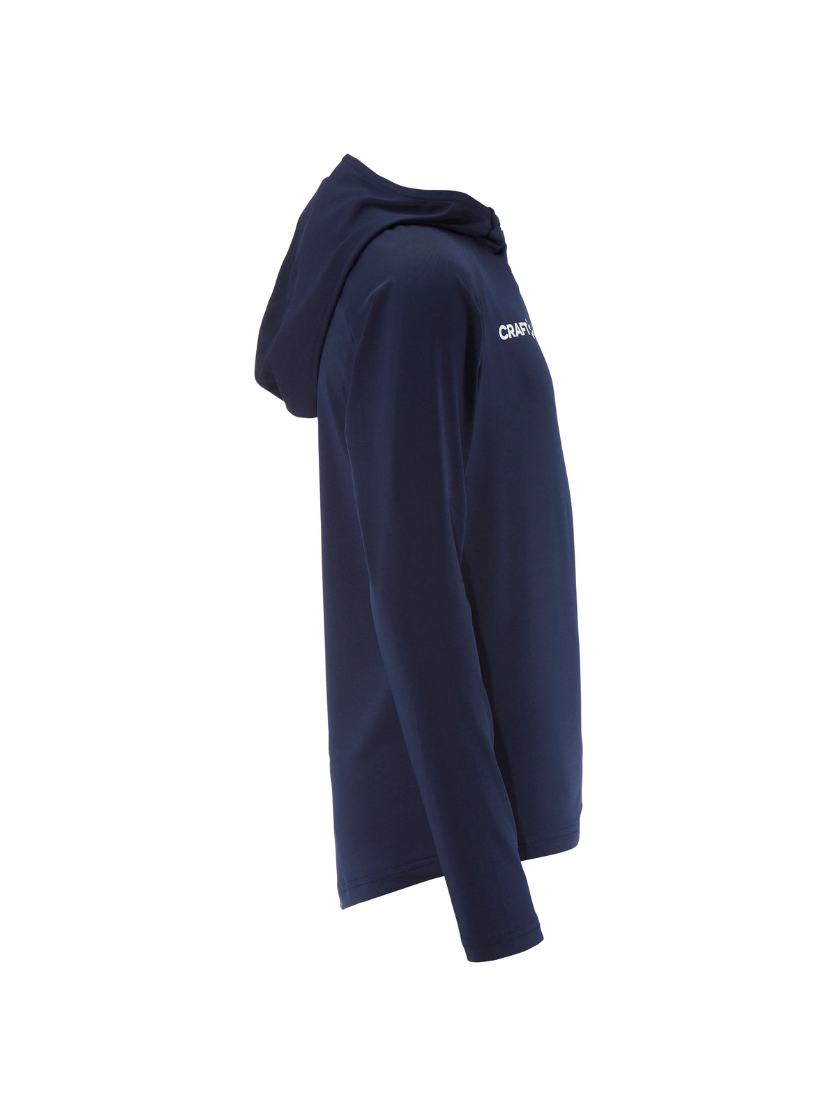Craft Ability Long Sleeve Hood Junior in Navy, Seitenansicht rechts