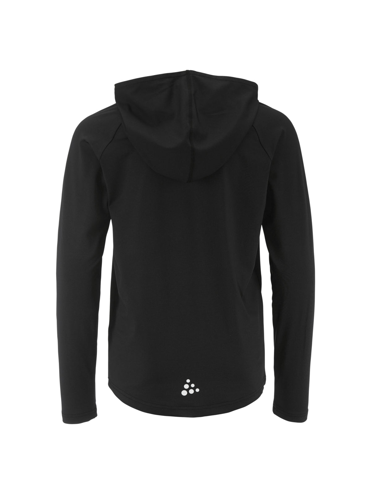 Craft Ability Long Sleeve Hood Junior in Schwarz, Rückansicht