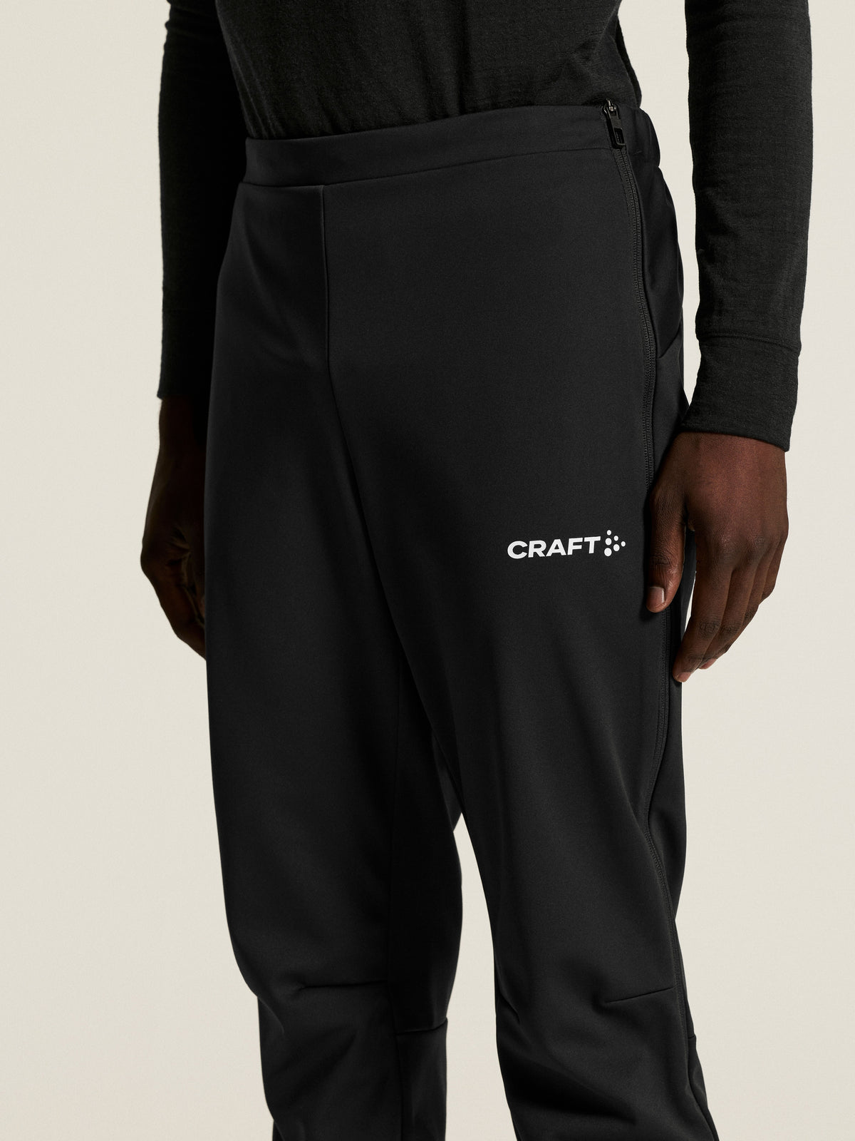 Craft Nordic Club 2.0 FZ Pants Herren in Schwarz, Detailansicht