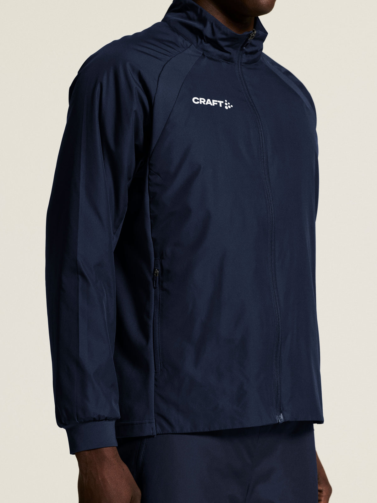 Craft Ability Warm Jacket Unisex in Navy, Detailansicht