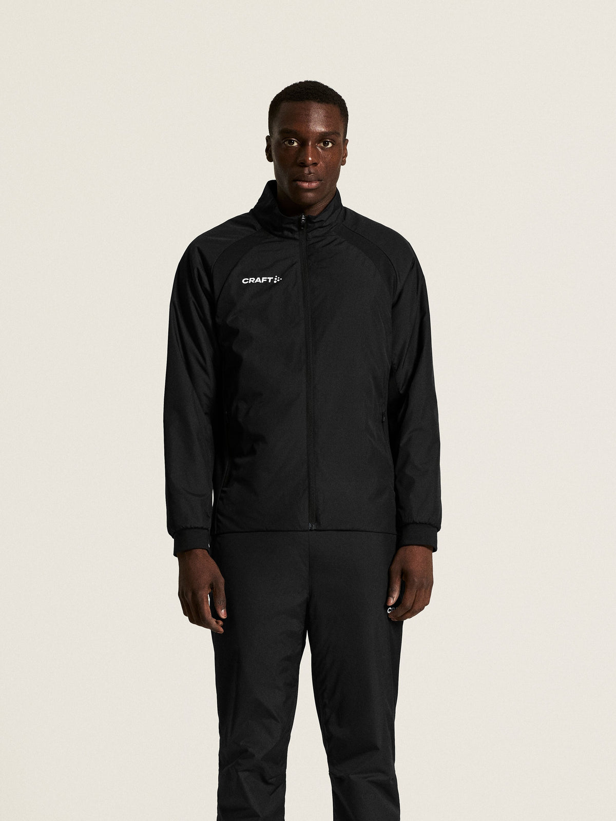 Craft Ability Warm Jacket Unisex in Schwarz, Detailansicht