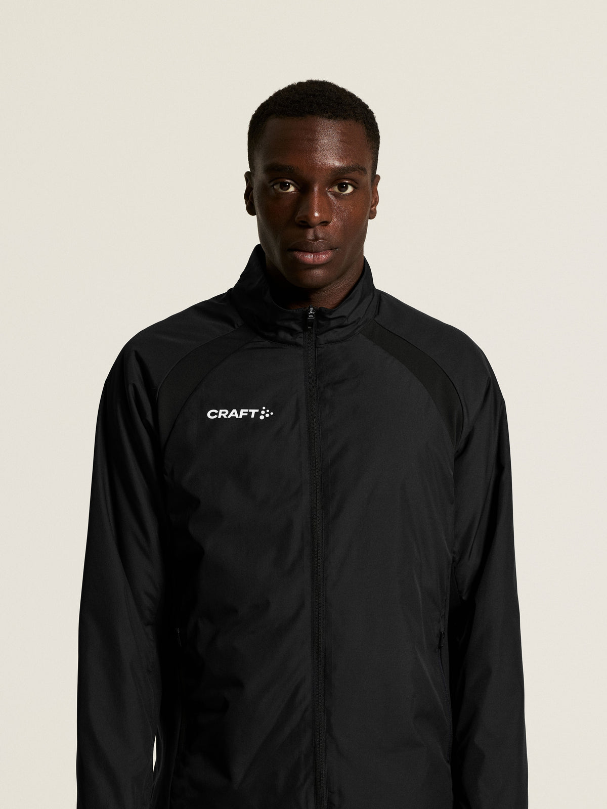 Craft Ability Warm Jacket Unisex in Schwarz, Detailansicht
