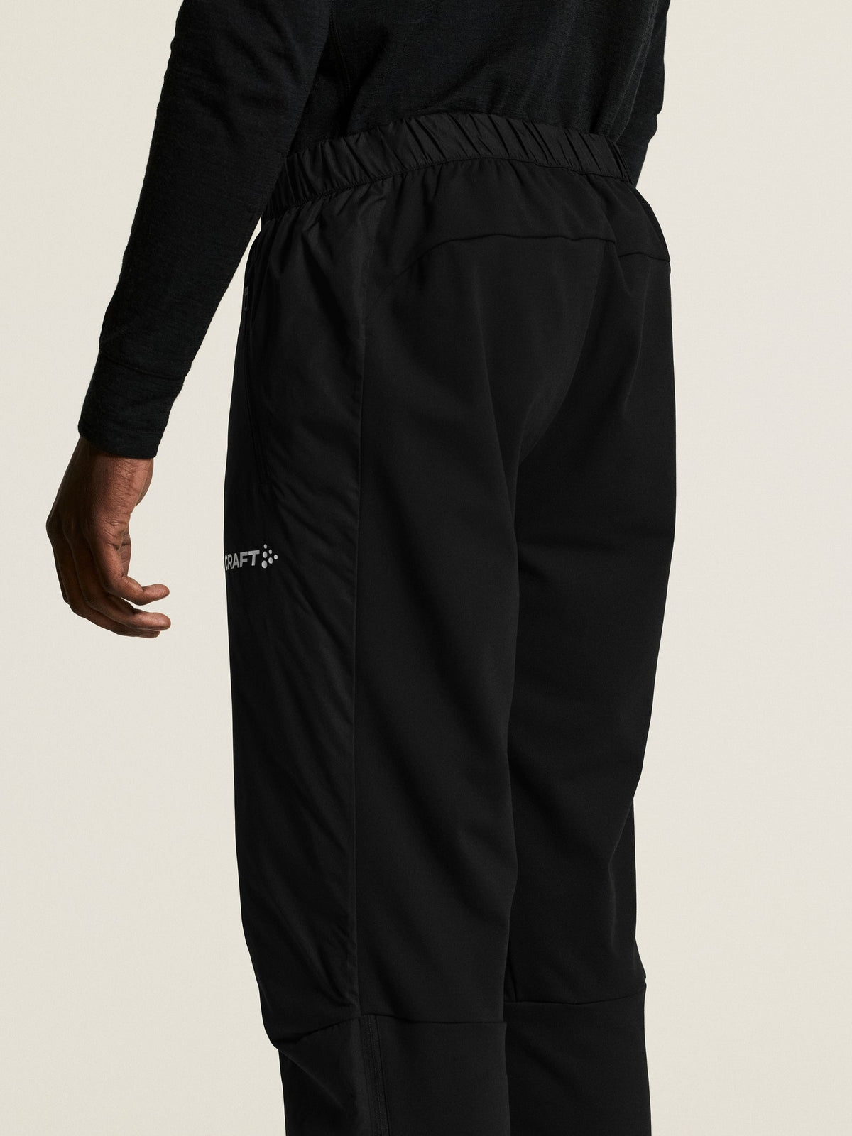 Craft Ability Warm Pants Unisex in Schwarz, Detailansicht