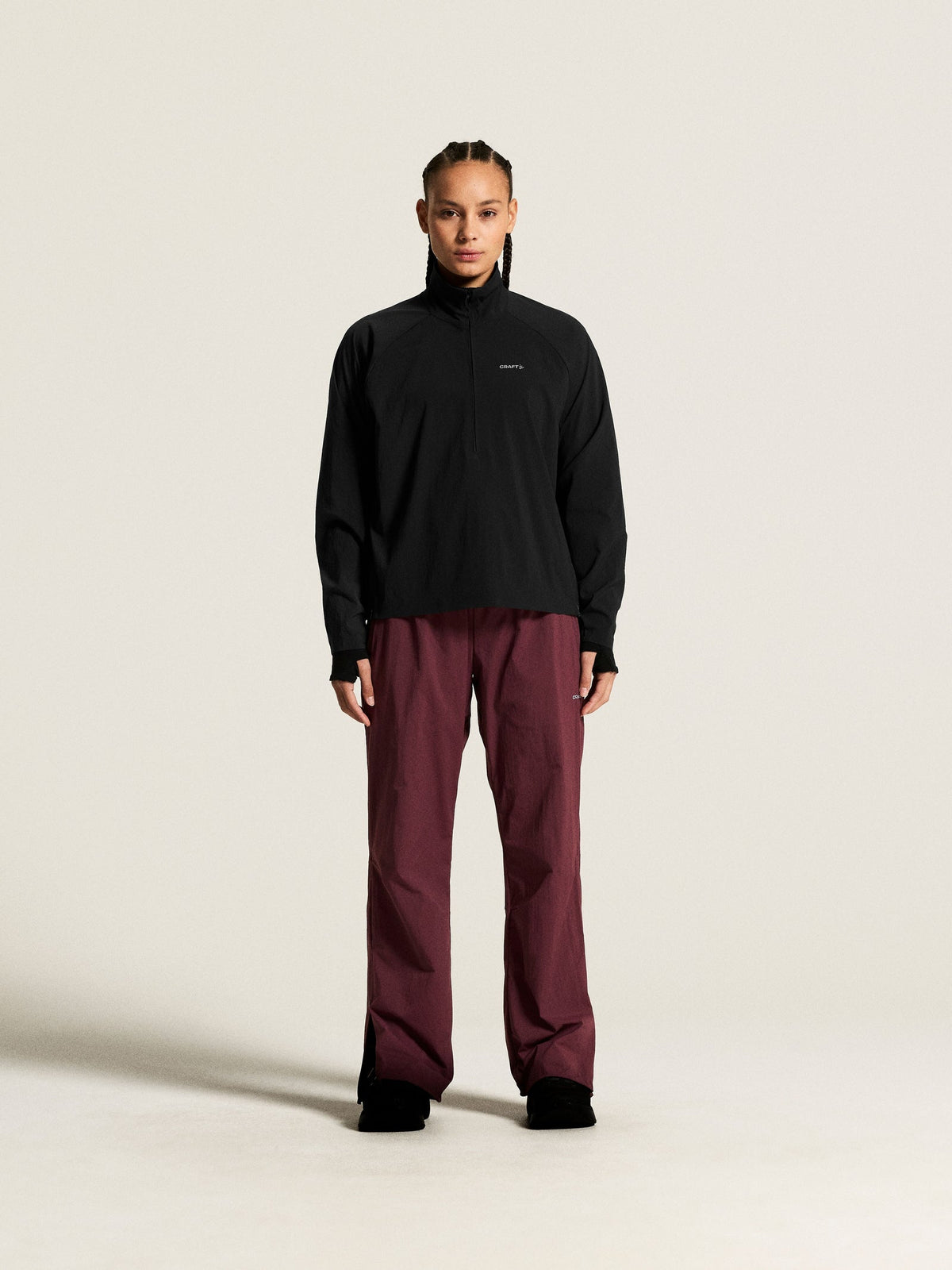 Craft Hypervent Anorak Damen in Schwarz, Detailansicht