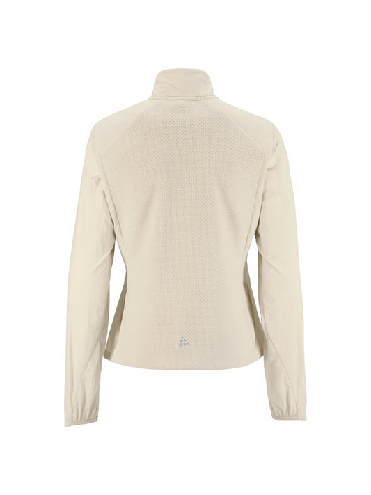 Craft Fleece Jersey Jacket Damen in Sand, Rückansicht