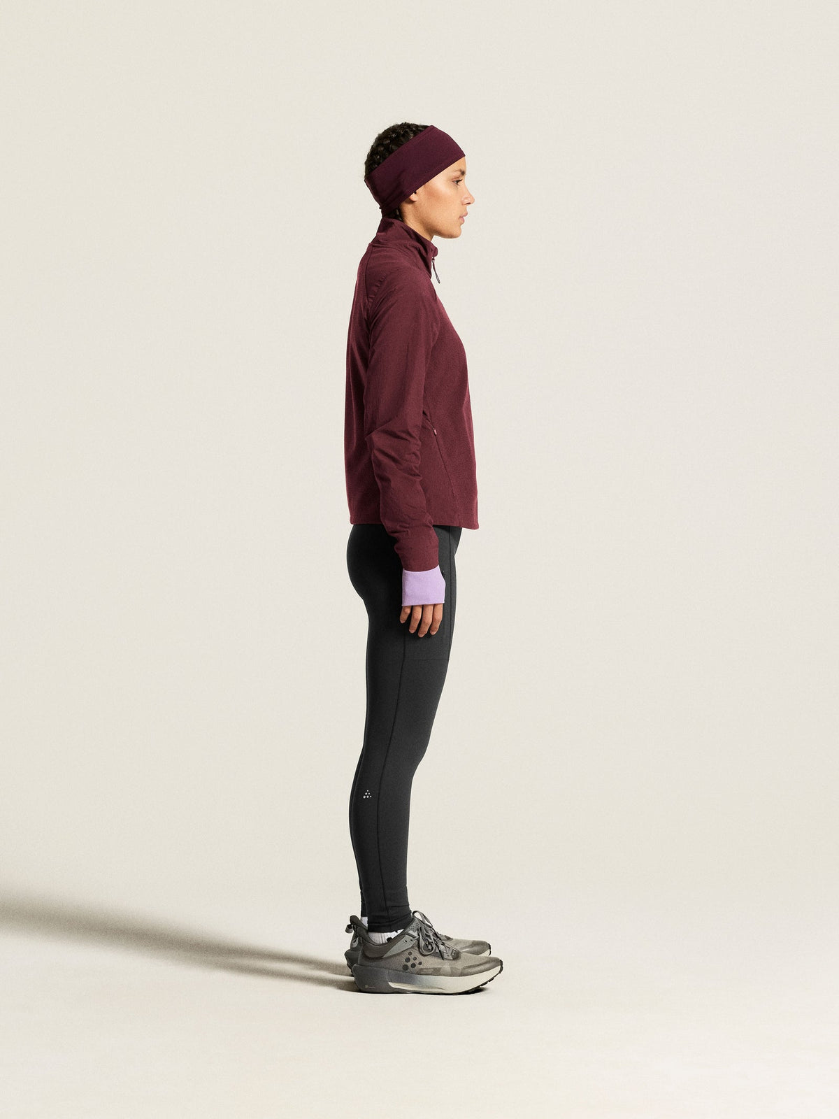 Craft Fleece Jersey Jacket Damen in Rot, Detailansicht