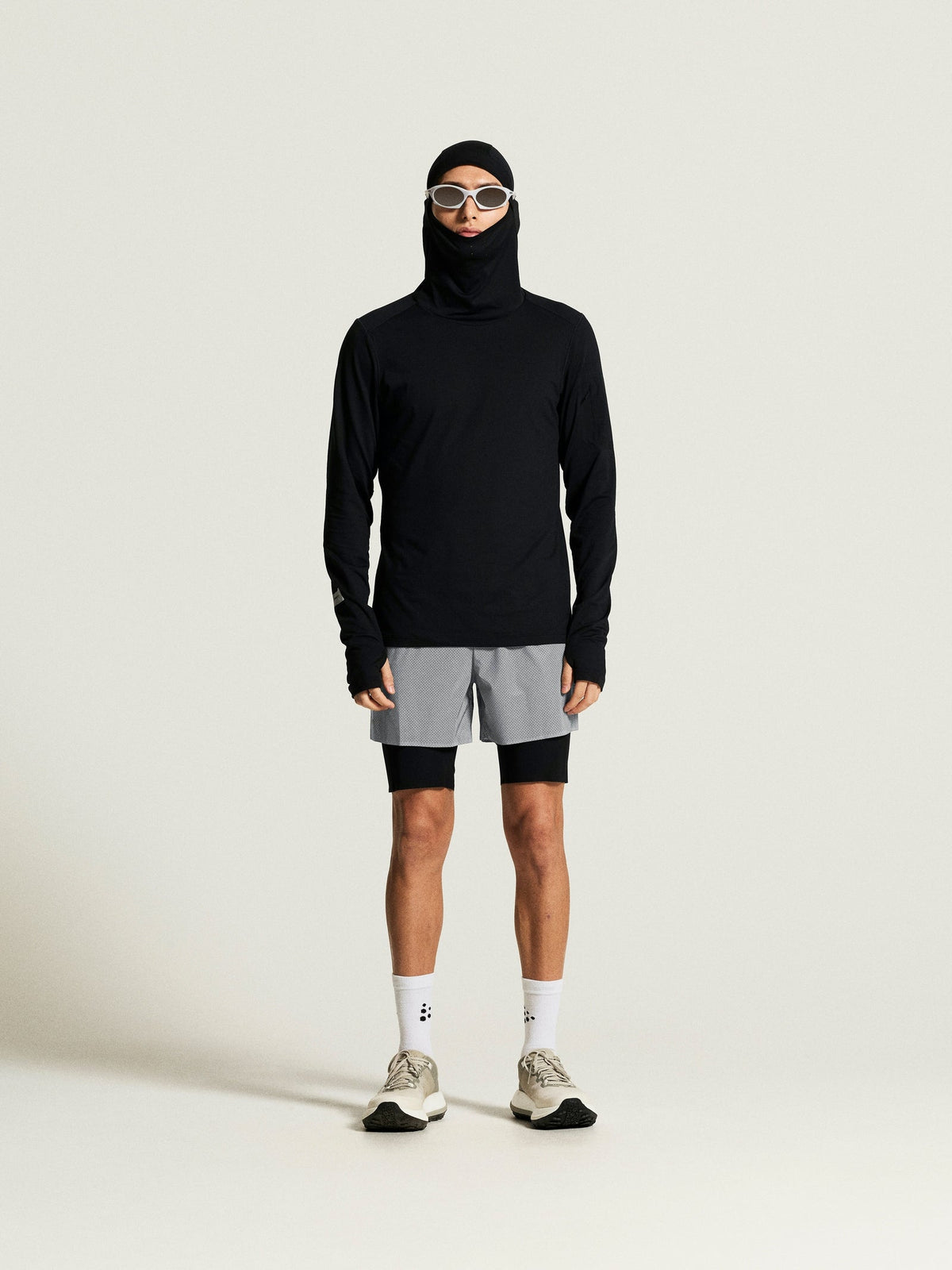Craft Reflective Shorts Herren in Silber, Detailansicht