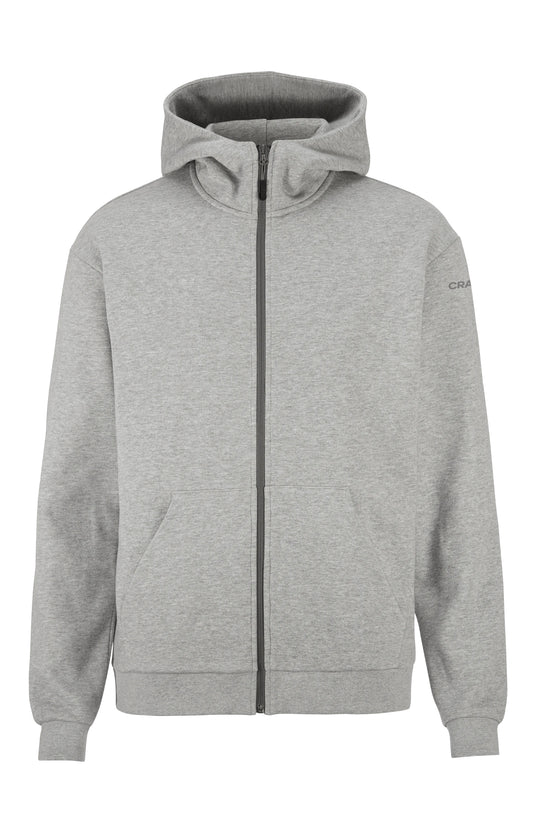 Craft Community 2.0 FZ Hoodie Herren in Grau meliert, Vorderansicht