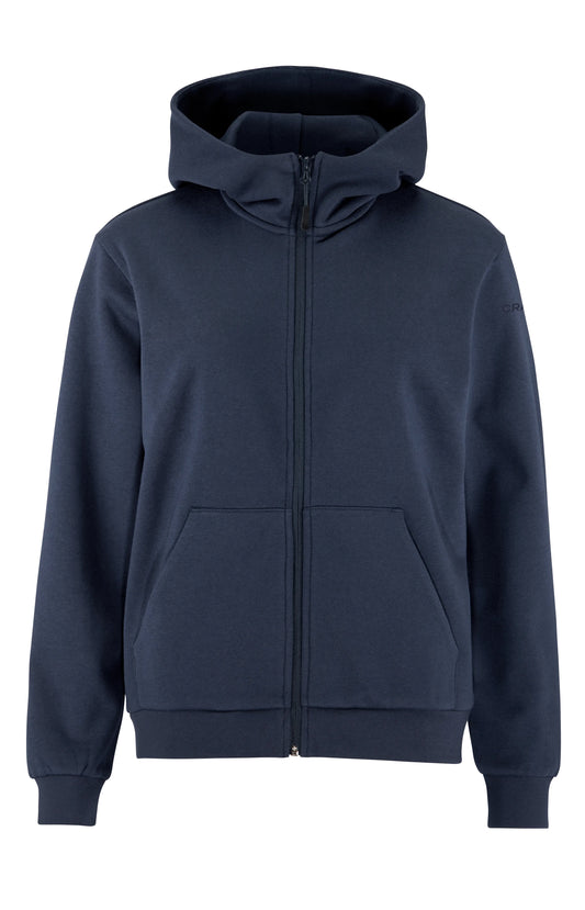 Craft Community 2.0 FZ Hoodie Damen in Navy, Vorderansicht