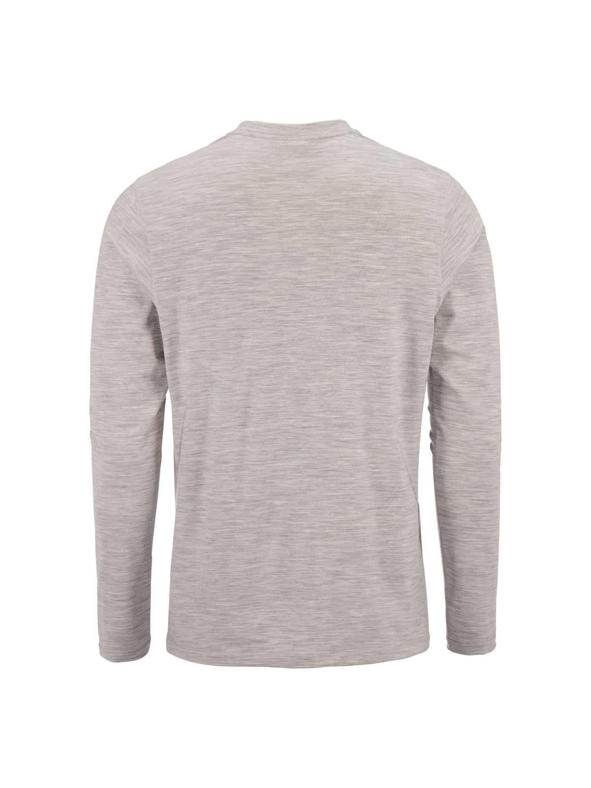 Craft Wool 95 LS CN Herren in Grau meliert, Rückansicht