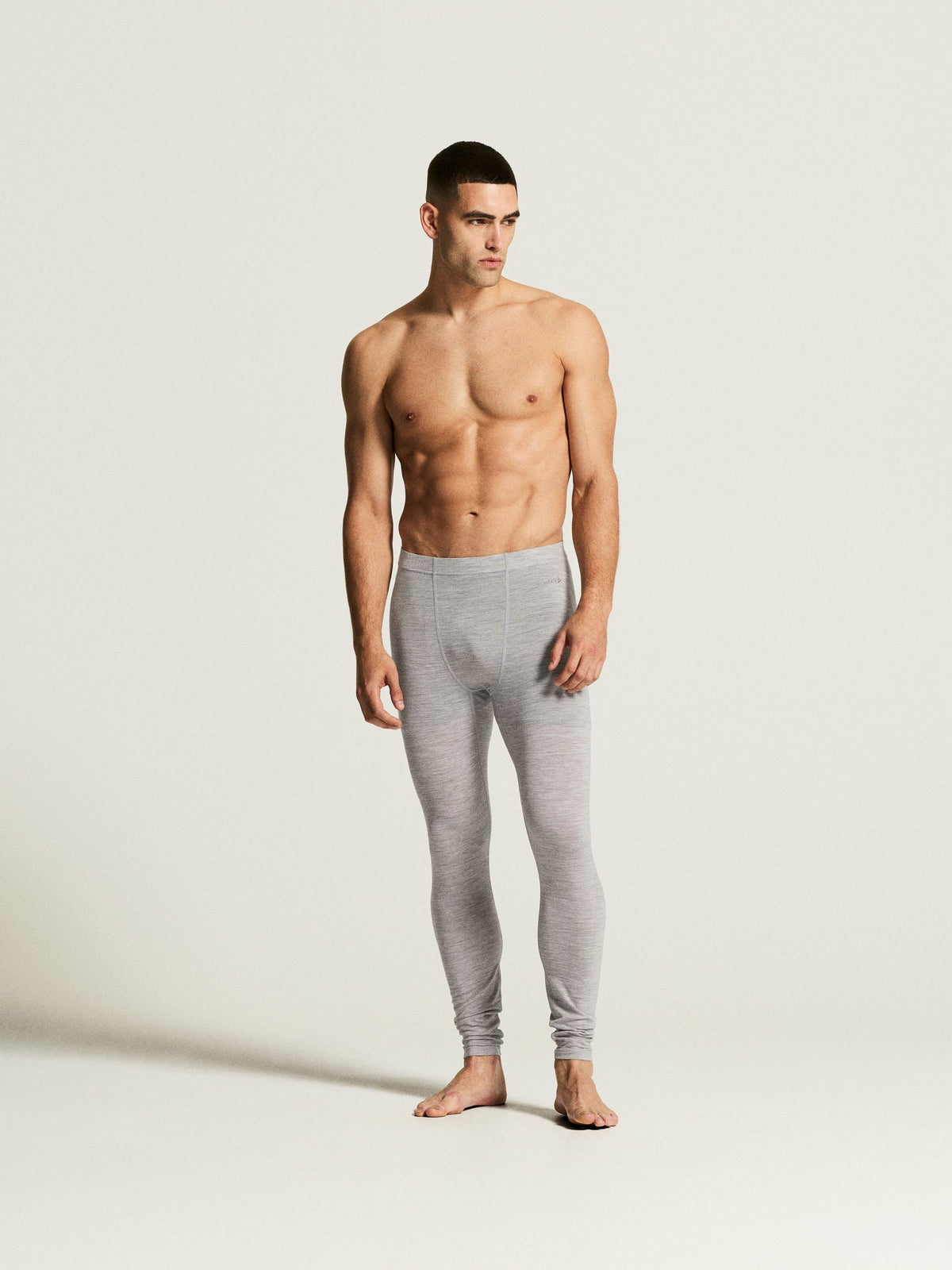Craft Wool 95 Pants Herren in Grau meliert, Detailansicht