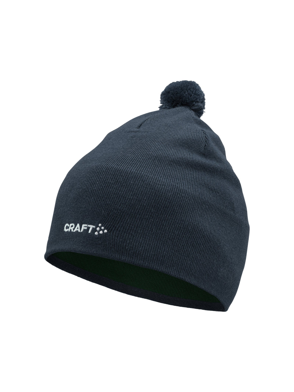 Craft Practice Knit Hat in Blau, Vorderansicht