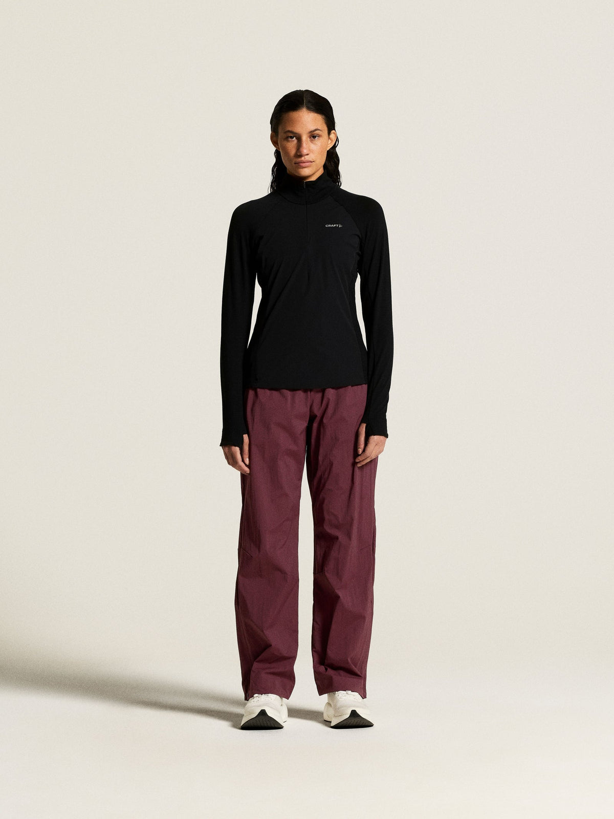 Craft Hypervent Wind Pant Damen in Rot, Detailansicht