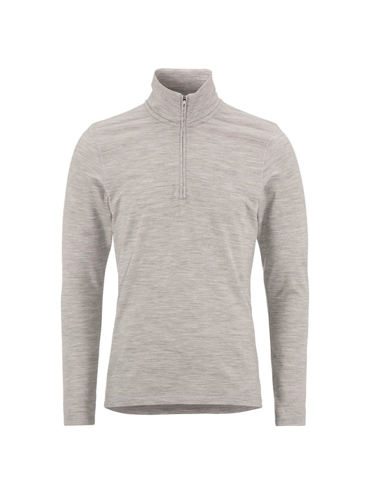 Craft Wool 95 HZ LS Herren in Grau meliert, Vorderansicht