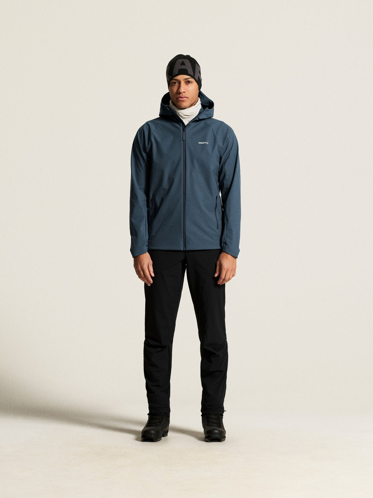 Craft Escape Hood Jacket Herren in Blau, Detailansicht