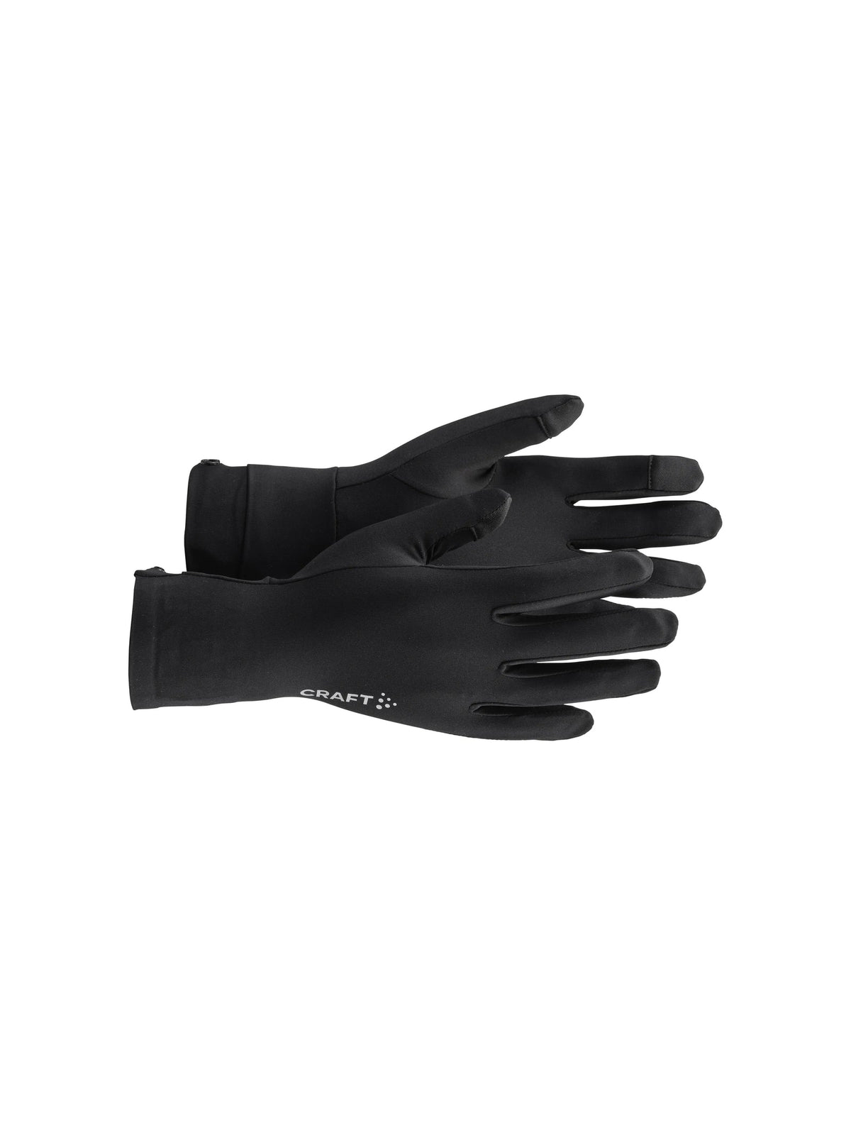 Craft Essence Running Glove in Schwarz, Vorderansicht