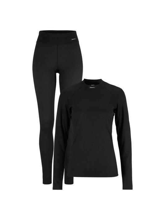 Craft Classic Baselayer Set Damen in Schwarz, Vorderansicht