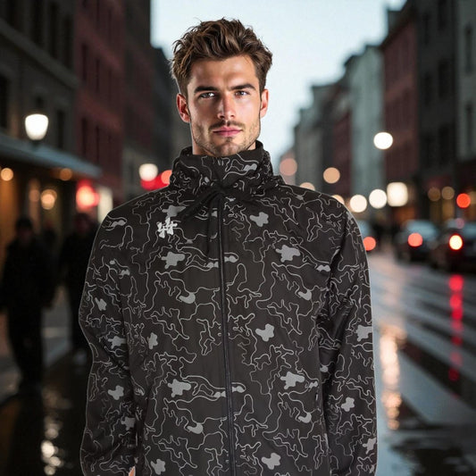 44er Regenjacke reflektierend