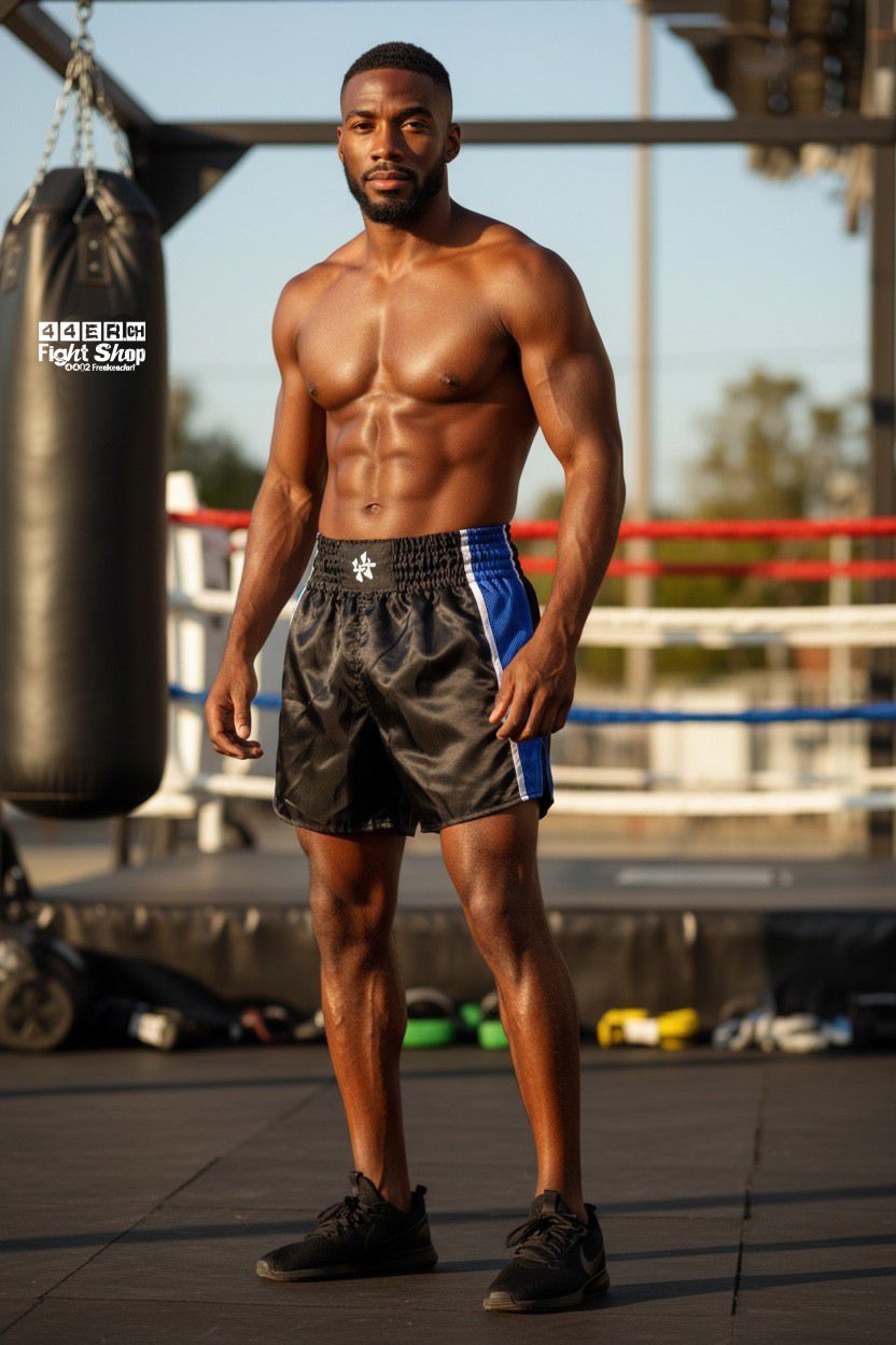 44er Thaiboxhose Classic Blanco