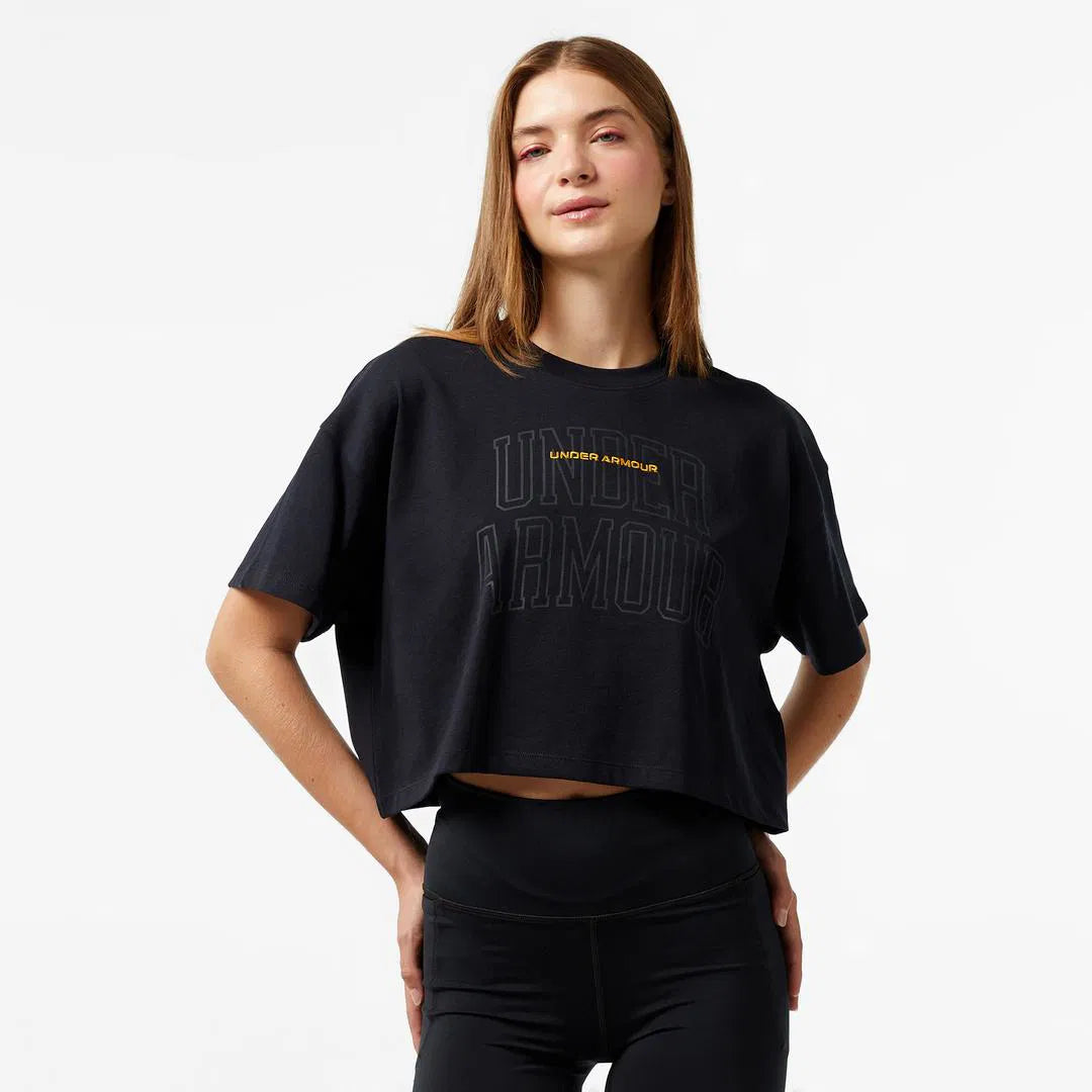 UNDER ARMOUR Varsity Mix HeavyWeight Crop kurzarm T-shirt