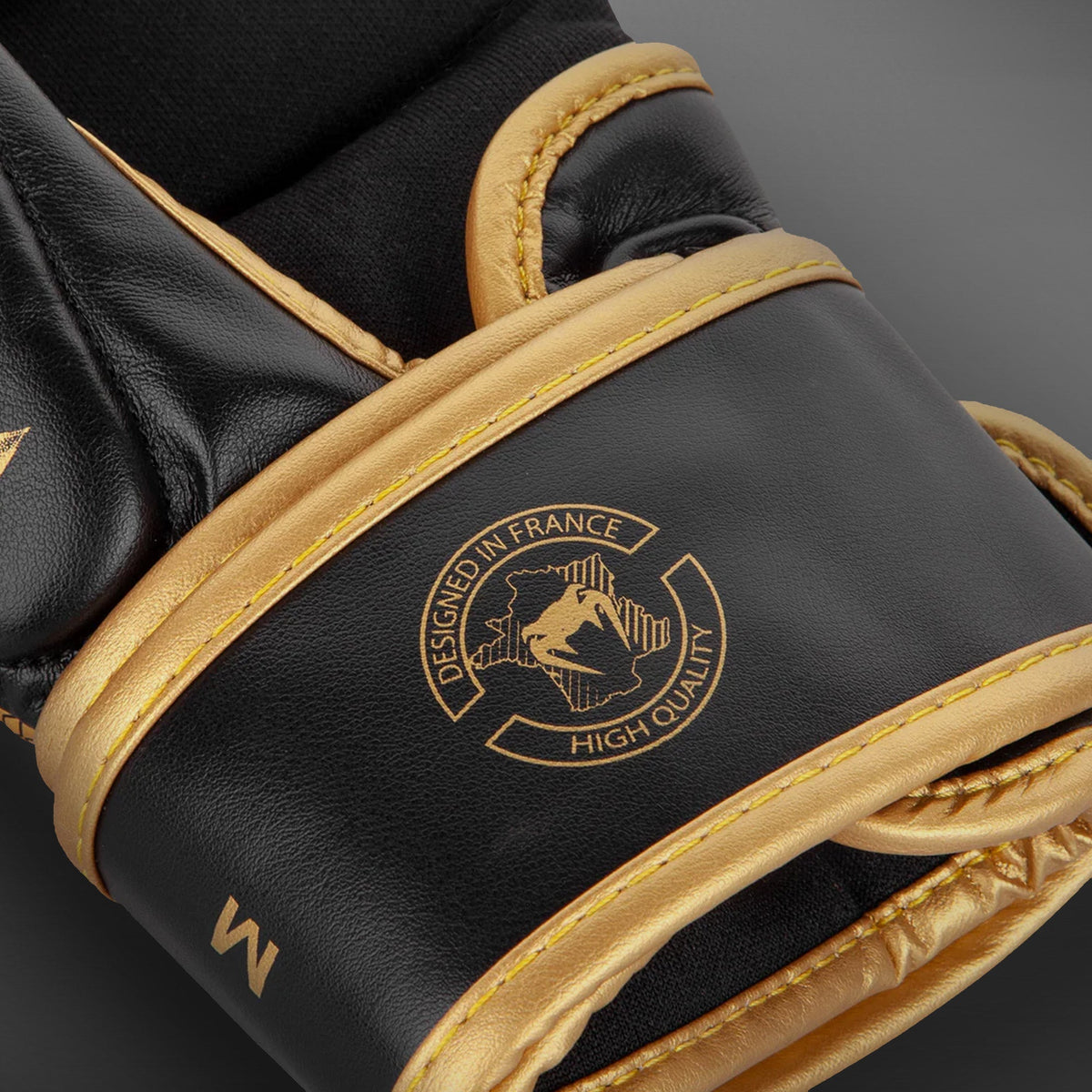 Venum Challenger 3.0 MMA Handschuhe in Weiss-Schwarz-Gold, vierte Ansicht