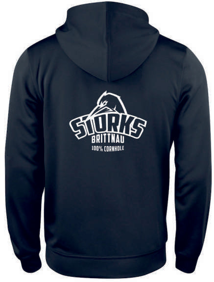 Storks - Hoody Full Zip schwarz/weiss
