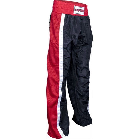 TOP TEN Kickboxhose "Mesh" mit WAKO IF Label 2025