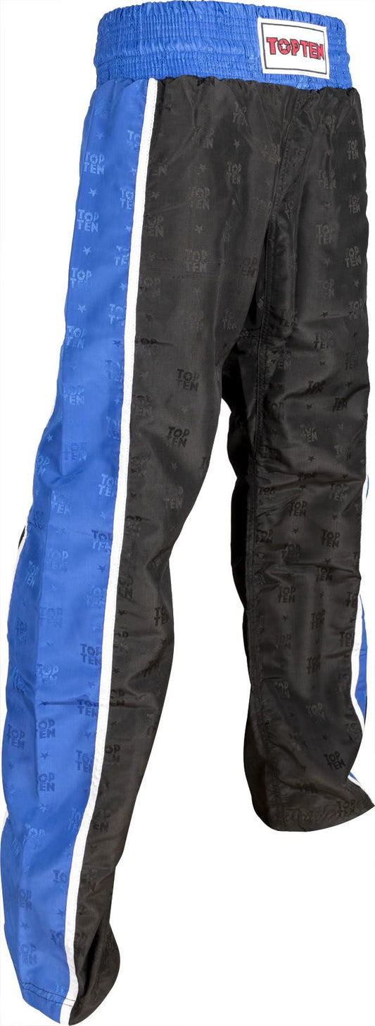 TOP TEN Kickboxhose "Stripes" mit WAKO IF Label
